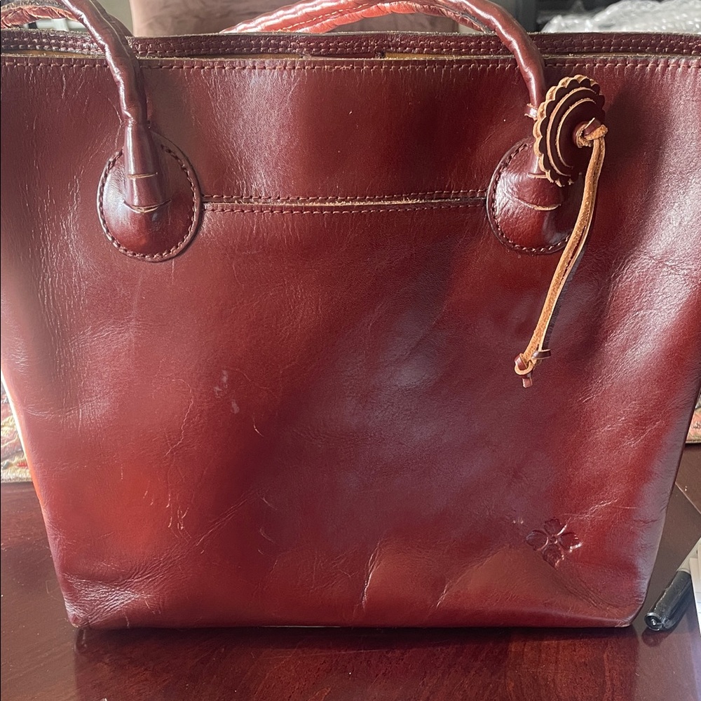 Patricia Nash Eastleigh brown leather tote
